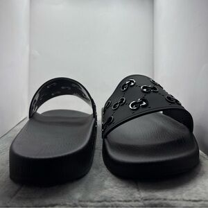 Gucci Black Slide Sandals